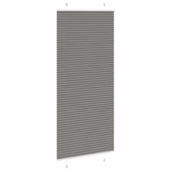 vidaXL Pleated Blind Anthracite 95x100 cm Fabric Width 94.4 cm Polyester - anthracite, 90 x 200 cm