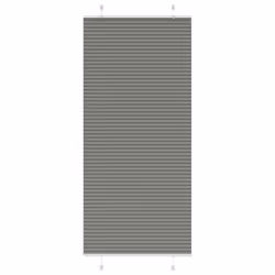 vidaXL Pleated Blind Anthracite 95x100 cm Fabric Width 94.4 cm Polyester - anthracite, 100 x 200 cm