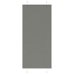 vidaXL Pleated Blind Anthracite 95x100 cm Fabric Width 94.4 cm Polyester - anthracite, 100 x 200 cm
