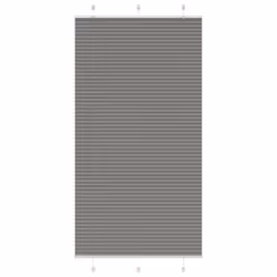 vidaXL Pleated Blind Anthracite 95x100 cm Fabric Width 94.4 cm Polyester - anthracite, 105 x 200 cm