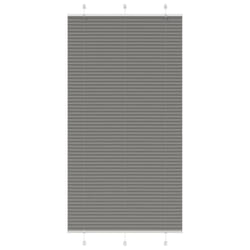 vidaXL Pleated Blind Anthracite 95x100 cm Fabric Width 94.4 cm Polyester - anthracite, 105 x 200 cm