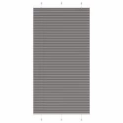 vidaXL Pleated Blind Petrol Fabric Polyester - anthracite, 110 x 200 cm
