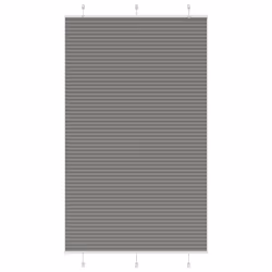 vidaXL Pleated Blind Petrol Fabric Polyester - anthracite, 115 x 200 cm