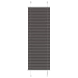 vidaXL Pleated Blind Anthracite 40x100 cm Fabric Width 39.4 cm Polyester - black, 40 x 100 cm