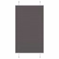 vidaXL Pleated Blind Blue 80x100 cm Fabric Width 79.4 cm Polyester - black, 80 x 100 cm