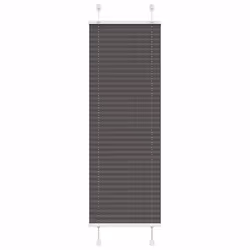 vidaXL Pleated Blind Anthracite 40x100 cm Fabric Width 39.4 cm Polyester - black, 50 x 150 cm