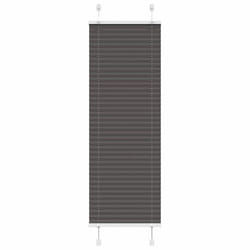 vidaXL Pleated Blind Anthracite 40x100 cm Fabric Width 39.4 cm Polyester - black, 50 x 150 cm