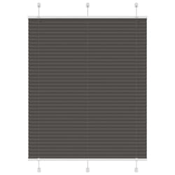 vidaXL Pleated Blind Anthracite 95x100 cm Fabric Width 94.4 cm Polyester - black, 105 x 150 cm