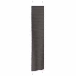vidaXL Pleated Blind Anthracite 40x100 cm Fabric Width 39.4 cm Polyester - black, 40 x 200 cm - Additional view 2