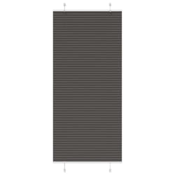 vidaXL Pleated Blind Blue 80x100 cm Fabric Width 79.4 cm Polyester - black, 85 x 200 cm