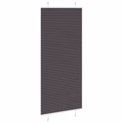 vidaXL Pleated Blind Anthracite 95x100 cm Fabric Width 94.4 cm Polyester - black, 90 x 200 cm