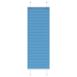 vidaXL Pleated Blind Anthracite 40x100 cm Fabric Width 39.4 cm Polyester - blue, 40 x 100 cm