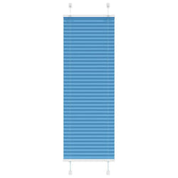 vidaXL Pleated Blind Anthracite 40x100 cm Fabric Width 39.4 cm Polyester - blue, 45 x 100 cm