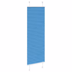 vidaXL Pleated Blind Anthracite 40x100 cm Fabric Width 39.4 cm Polyester - blue, 45 x 100 cm