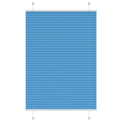 vidaXL Pleated Blind Anthracite 95x100 cm Fabric Width 94.4 cm Polyester - blue, 95 x 100 cm