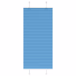 vidaXL Pleated Blind Anthracite 40x100 cm Fabric Width 39.4 cm Polyester - blue, 55 x 150 cm