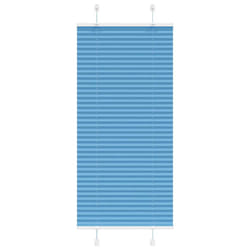 vidaXL Pleated Blind Anthracite 40x100 cm Fabric Width 39.4 cm Polyester - blue, 55 x 150 cm