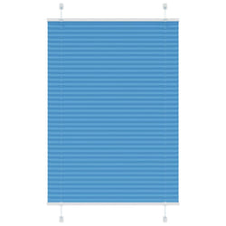 vidaXL Pleated Blind Anthracite 95x100 cm Fabric Width 94.4 cm Polyester - blue, 95 x 150 cm