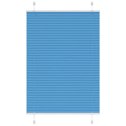 vidaXL Pleated Blind Anthracite 95x100 cm Fabric Width 94.4 cm Polyester - blue, 100 x 150 cm