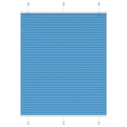 vidaXL Pleated Blind Anthracite 95x100 cm Fabric Width 94.4 cm Polyester - blue, 105 x 150 cm