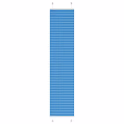 vidaXL Pleated Blind Anthracite 40x100 cm Fabric Width 39.4 cm Polyester - blue, 40 x 200 cm
