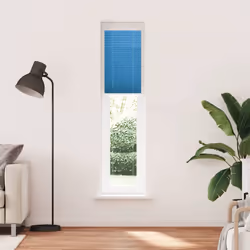 vidaXL Pleated Blind Anthracite 40x100 cm Fabric Width 39.4 cm Polyester - blue, 40 x 200 cm