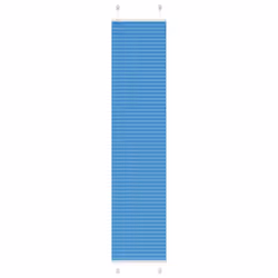 vidaXL Pleated Blind Anthracite 40x100 cm Fabric Width 39.4 cm Polyester - blue, 45 x 200 cm