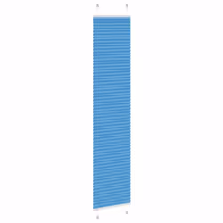 vidaXL Pleated Blind Anthracite 40x100 cm Fabric Width 39.4 cm Polyester - blue, 45 x 200 cm