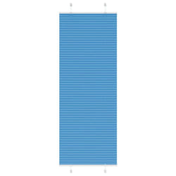vidaXL Pleated Blind Blue 80x100 cm Fabric Width 79.4 cm Polyester - blue, 80 x 200 cm