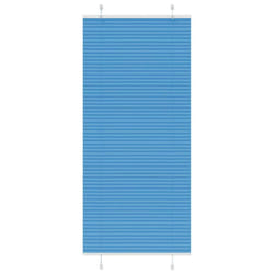 vidaXL Pleated Blind Anthracite 95x100 cm Fabric Width 94.4 cm Polyester - blue, 90 x 200 cm