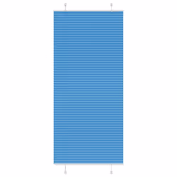 vidaXL Pleated Blind Anthracite 95x100 cm Fabric Width 94.4 cm Polyester - blue, 95 x 200 cm