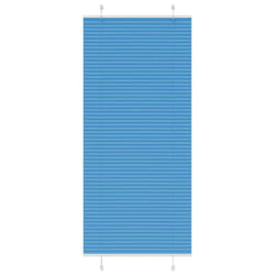 vidaXL Pleated Blind Anthracite 95x100 cm Fabric Width 94.4 cm Polyester - blue, 95 x 200 cm