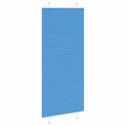 vidaXL Pleated Blind Anthracite 95x100 cm Fabric Width 94.4 cm Polyester - blue, 95 x 200 cm