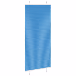 vidaXL Pleated Blind Anthracite 95x100 cm Fabric Width 94.4 cm Polyester - blue, 100 x 200 cm