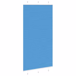 vidaXL Pleated Blind Anthracite 95x100 cm Fabric Width 94.4 cm Polyester - blue, 105 x 200 cm