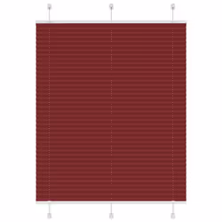 vidaXL Pleated Blind Anthracite 95x100 cm Fabric Width 94.4 cm Polyester - bordeaux red, 105 x 100 cm