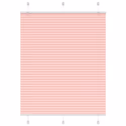 vidaXL Pleated Blind Anthracite 95x100 cm Fabric Width 94.4 cm Polyester - pink, 105 x 100 cm