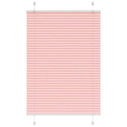 vidaXL Pleated Blind Blue 80x100 cm Fabric Width 79.4 cm Polyester - pink, 85 x 150 cm