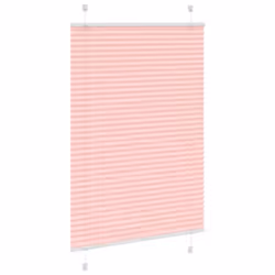 vidaXL Pleated Blind Blue 80x100 cm Fabric Width 79.4 cm Polyester - pink, 90 x 150 cm
