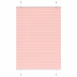 vidaXL Pleated Blind Anthracite 95x100 cm Fabric Width 94.4 cm Polyester - pink, 95 x 150 cm