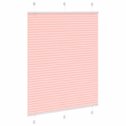 vidaXL Pleated Blind Anthracite 95x100 cm Fabric Width 94.4 cm Polyester - pink, 105 x 150 cm