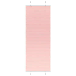 vidaXL Pleated Blind Blue 80x100 cm Fabric Width 79.4 cm Polyester - pink, 75 x 200 cm