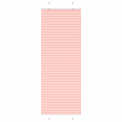 vidaXL Pleated Blind Blue 80x100 cm Fabric Width 79.4 cm Polyester - pink, 80 x 200 cm