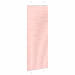 vidaXL Pleated Blind Blue 80x100 cm Fabric Width 79.4 cm Polyester - pink, 80 x 200 cm