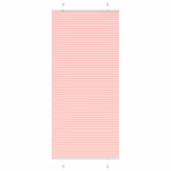 vidaXL Pleated Blind Anthracite 95x100 cm Fabric Width 94.4 cm Polyester - pink, 90 x 200 cm