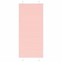 vidaXL Pleated Blind Anthracite 95x100 cm Fabric Width 94.4 cm Polyester - pink, 100 x 200 cm