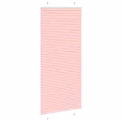 vidaXL Pleated Blind Anthracite 95x100 cm Fabric Width 94.4 cm Polyester - pink, 100 x 200 cm