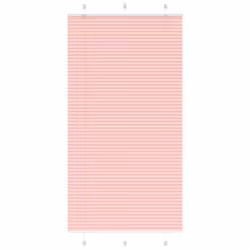 vidaXL Pleated Blind Anthracite 95x100 cm Fabric Width 94.4 cm Polyester - pink, 105 x 200 cm