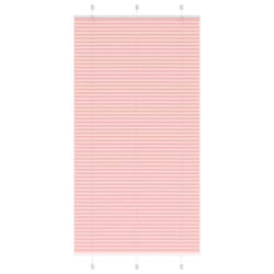 vidaXL Pleated Blind Anthracite 95x100 cm Fabric Width 94.4 cm Polyester - pink, 105 x 200 cm
