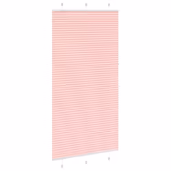 vidaXL Pleated Blind Anthracite 95x100 cm Fabric Width 94.4 cm Polyester - pink, 105 x 200 cm